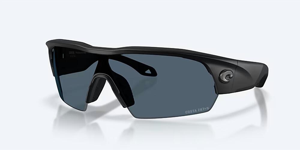 NEW COSTA DEL MAR men's pilothouse pro sunglasses in matte black/gray 580p